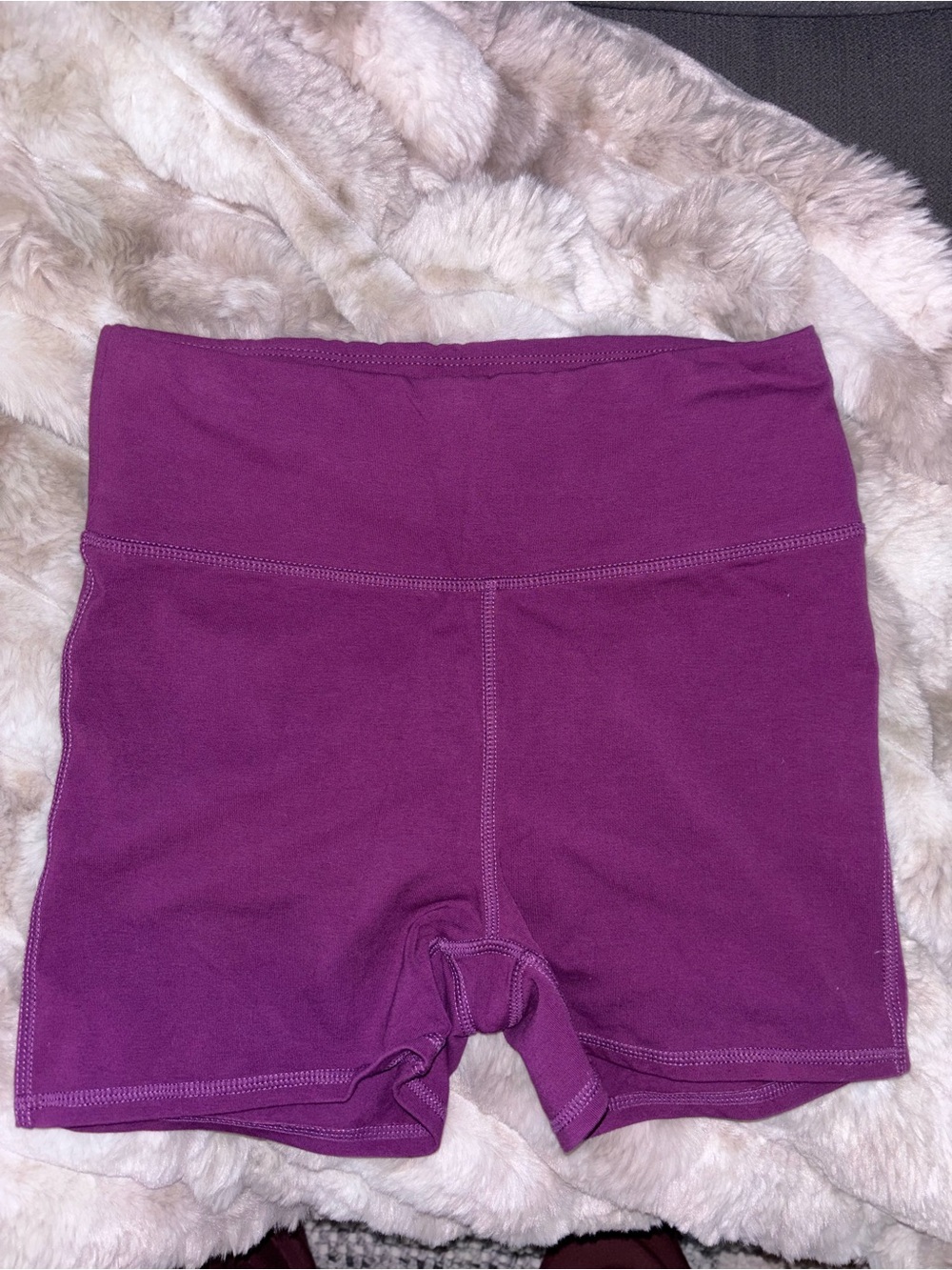 FP Movement by Free People Deep Plum High-Rise Bike Shorts